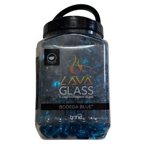 Bond Manufacturing 50686 LavaGlass Fire Pit Dispersion Glass, Bodega Blue NEW
